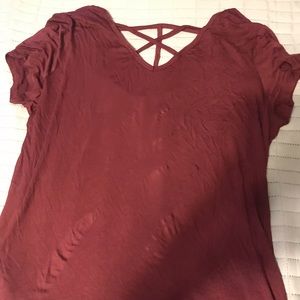 SO relaxed T-shirt ( Maroon )